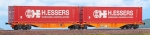 40386 ACME Containerwagen Typ Sggmrss 90 Doppelmodul WASCOSA mit 2x H.ESSERS 45ft Container