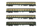 Preview: HN4315 Arnold 4-teiliges Set Reiszugwagen " Interzonenzug " der DB