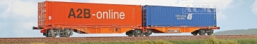 40385 ACME Containerwagen Typ Sggmrss 90 Doppelmodul WASCOSA mit 2x  45ft Container beladen