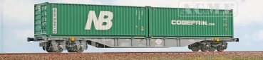 40425 ACME Containerwagen Typ Sgnss 60 Intermodal ERMEWA mit zwei Container beladen