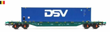 54406 B-Models Containerwagen B-LINEAS mit 1x 45ft Bulkcontainer DSV beladen