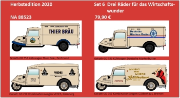 NA 88523 NPE Goliath GD 750  Set 6 - Wirtschaftswunder - Drei Räder für das Wirtschaftswunder