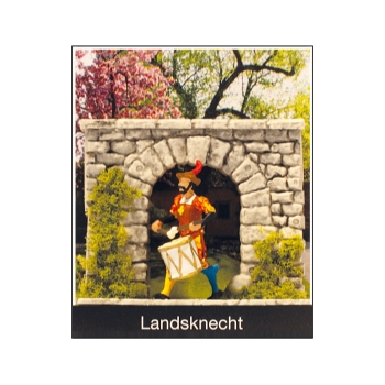 99506 Preiser H0  Motivbox Landsknecht mit Trommel