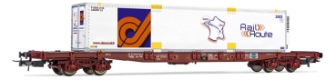 HJ6243 Jouef 4-achs. Containerwagen S70 " Rail Route " der TOUAX