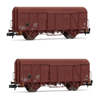 HN6515 Arnold 2-teiliges Set Gedeckte Güterwagen der SNCF