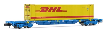 HN6593 Arnold Containertragwagen MMC der RENFE mit 1x 45ft Container DHL