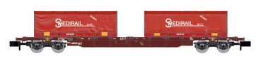 HN6654 Arnold Containertragwagen der FS mit 2x 22ft Container " Spedirail ”