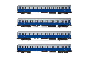 HR4324 Rivarossi 4-teiliges Set Reisezugwagen Treno Azzurro der FS