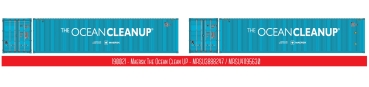 190021 PT Trains Spur H0 Container 2x 40ft HC Maersk “The Ocean Clean Up”