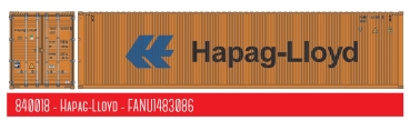 840018 PT Trains Spur H0 Container 40ft HC HAPAG LLOYD