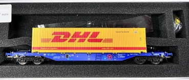 Promo 08 B-Models Containerwagen D-ERR mit 1x 40ft Container DHL beladen ( Lagerräumung )