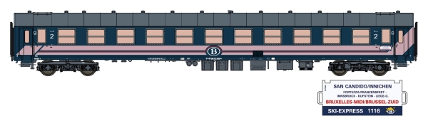 42078  LS Models  2.Klasse Personenwagen I5 " Ski Express " der SNCB