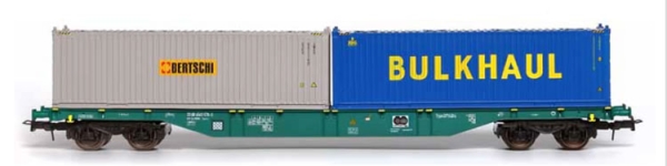 54167 B-Models Containerwagen B-TRW SNCB mit 2x 30ft Bulkcontainer beladen