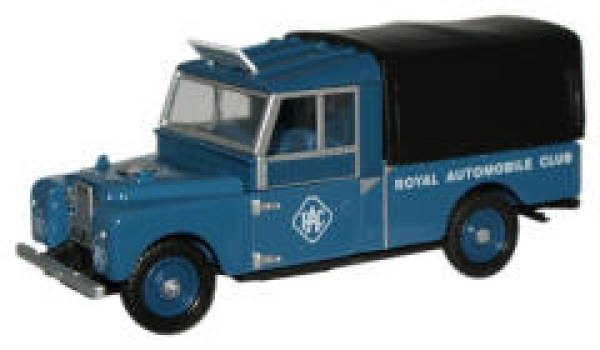 76LAN1109004 Oxford Diecast  RAC Land Rover 109" Canvas  (OX033)