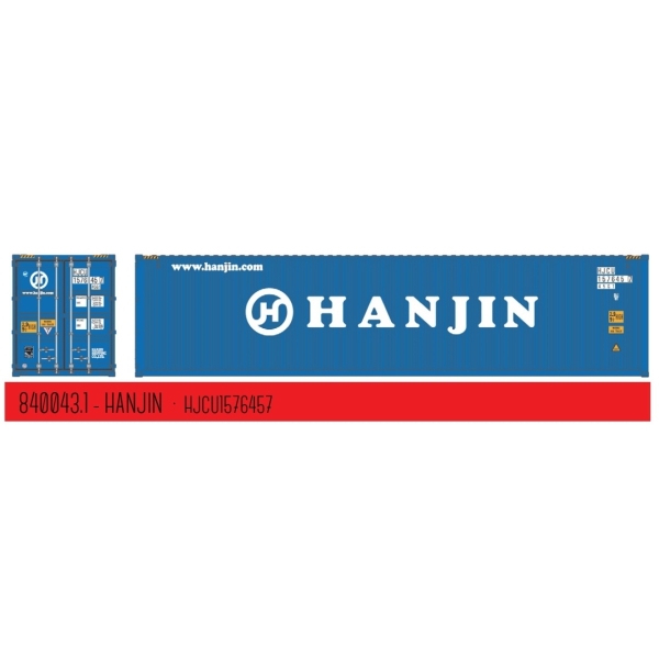 840043.1 PT Trains Spur H0 Container 40ft HC Hanjin