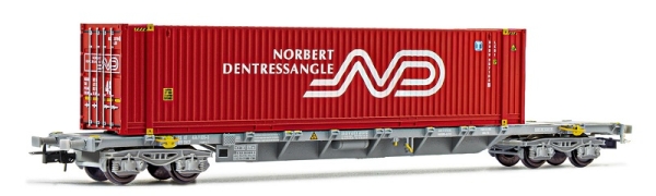 HJ6241 Jouef  4-achs. Containerwagen Sgss SNCF  mit 45ft Container NORBERT DENTRESSANGLE