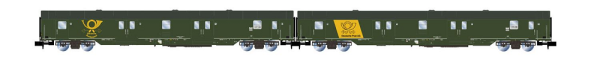 HN4425 Arnold 2-teiliges Set 4-achs. Postwagen Post-mrz der DBP