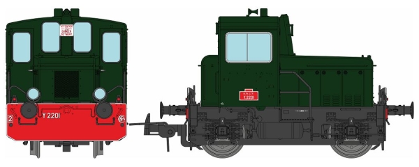 MB-221S REE MODELES Rangierlok Locotrakteur Moyse Y-2201 der SNCF  DIGITAL + SOUND