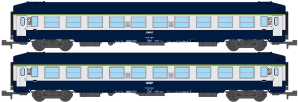 NW-217 REE MODELES ​​​​​​​SPUR N 2teiliges Set UIC Liegewagen der SNCF