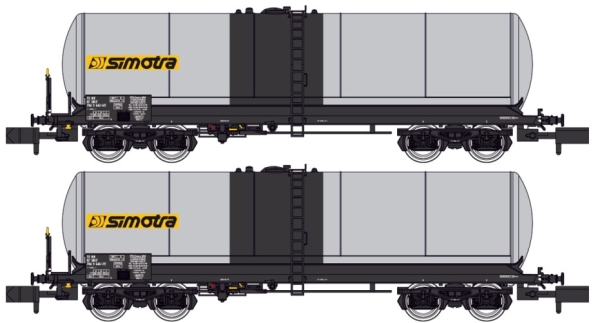 NW241 REE MODELES ​​​​​​​SPUR N 2-tlg. Kesselwagenset Simotra der ANF