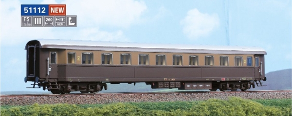 51112 ACME Abteilwagen 2.Klasse Typ Bz 33000 der FS