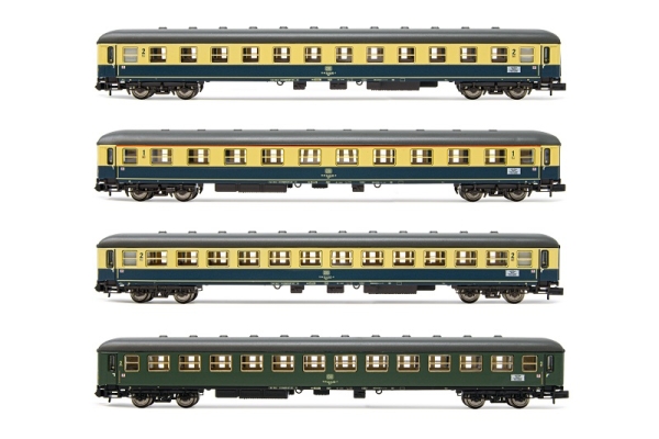 HN4315 Arnold 4-teiliges Set Reiszugwagen " Interzonenzug " der DB