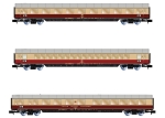 HN4364 Arnold 3-teiliges Set Reisezugwagen TEE Bavaria der DB